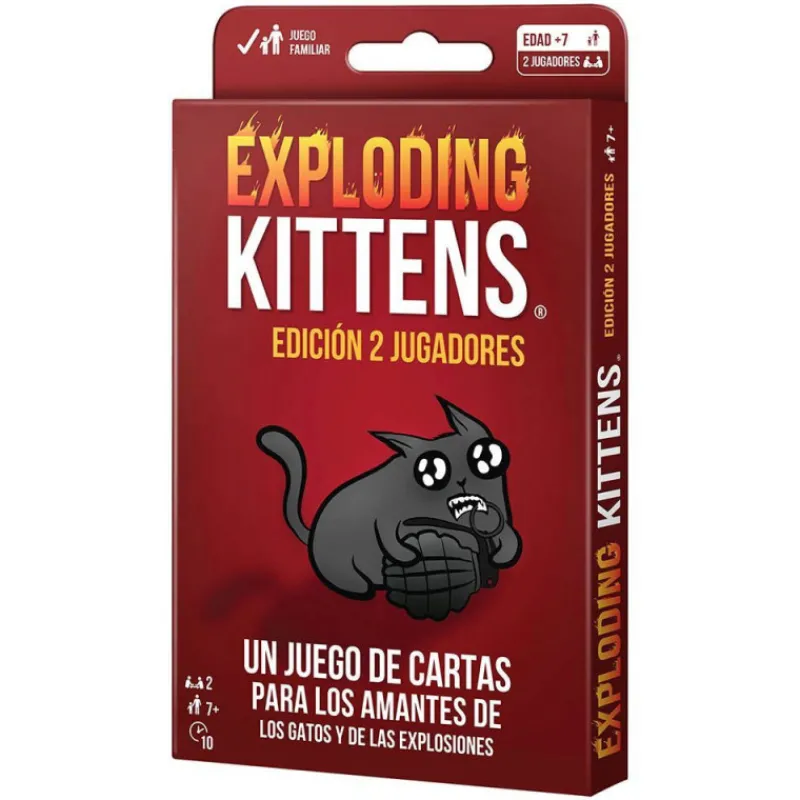 Otras marcas Asmodee Exploding Kittens Edición Dos Jugadores Juego de Mesa> Fan Zone|Juegos De Mesa