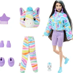 Barbie Cutie Reveal Sueños de Colores Muñeca Cebra><noscript><img width=
