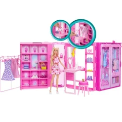 Barbie Dream Closet Muñeca, Conjunto y Accesorios><noscript><img width=