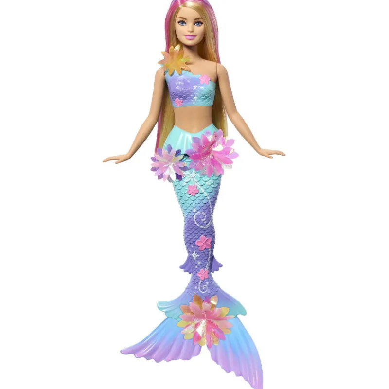 Barbie Muñeca Sirena Mágica de Flores> Muñecas