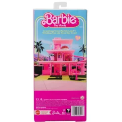 Barbie The Movie Muñeco Ken con Conjunto de Playa a Rayas Rosa y Verde Pastel, Tabla de Surf y Zapatillas><noscript><img width=