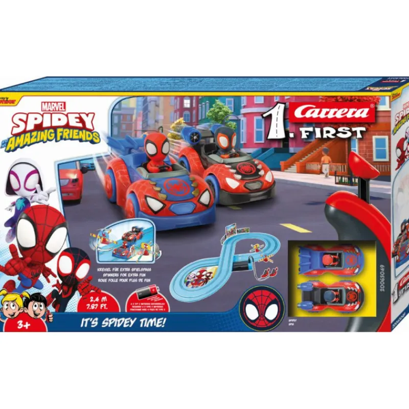 Carrera First Spidey and his Amazing Friends It's Spidey Time! Circuito y Coches de Spidey y Spin> Vehículos Y Pistas