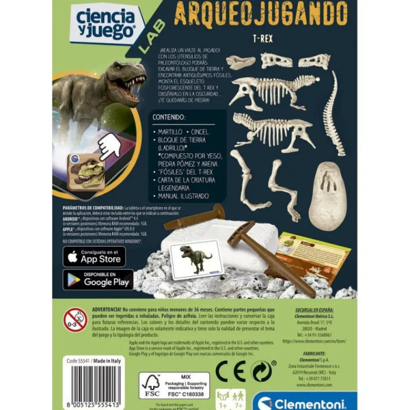 Ciencia y juego Lab Arqueo Jugando T-Rex Brilla en la Oscuridad> Imitación