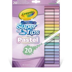 Crayola 20 Rotuladores Súper Punta Pastel> Creativos|Vuelta Al Cole
