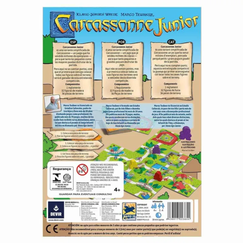Otras marcas Devir Carcassonne Junior Juego de Mesa> Juegos De Mesa