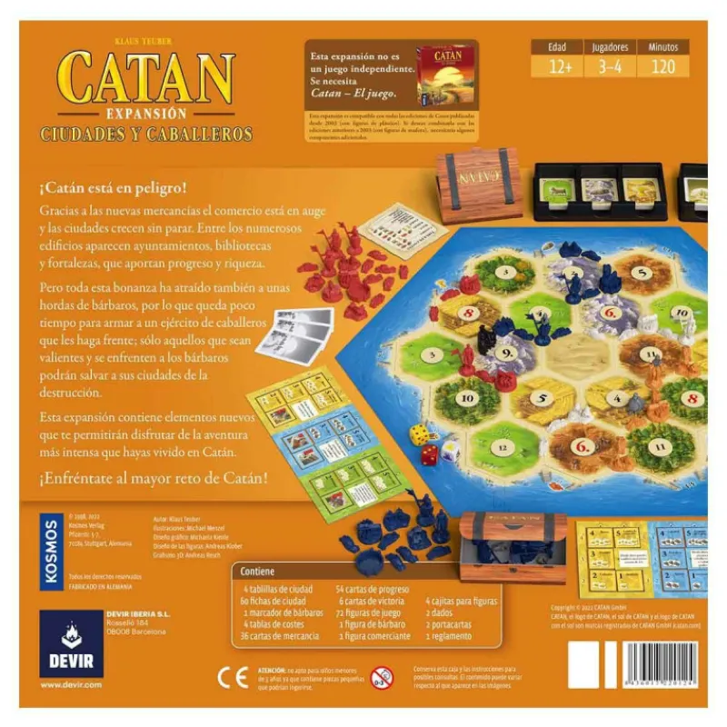 Otras marcas Devir Catan Ciudades y Caballeros Juego de Mesa> Juegos De Mesa