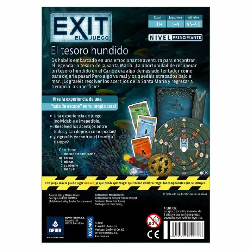 Otras marcas Devir Exit 1 La Cabaña Abandonada Juego de Mesa> Fan Zone|Juegos De Mesa