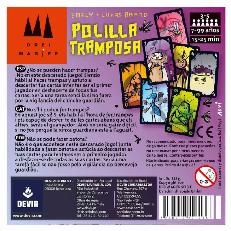 Otras marcas Devir Polilla Tramposa Juego de Mesa> Juegos De Mesa