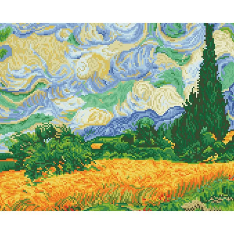 Otras marcas Diamond Dotz Campo De Trigo Con Cipreses Van Gogh> Creativos|Fan Zone