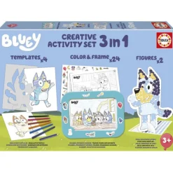 Bluey Educa Set Creativo de Actividades 3 en 1> Creativos
