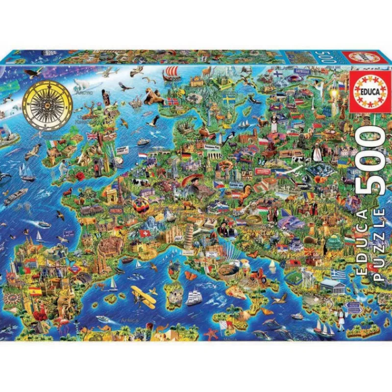 Otras marcas Educa Puzzle 500 Piezas Mapa de Europa - 17962> Puzzles