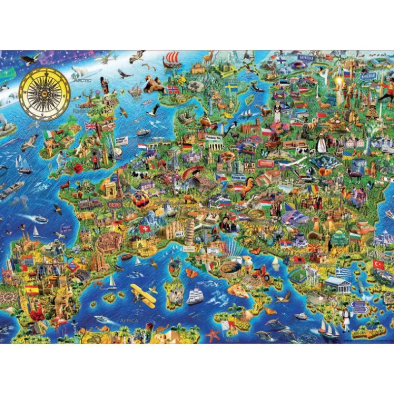 Otras marcas Educa Puzzle 500 Piezas Mapa de Europa - 17962> Puzzles