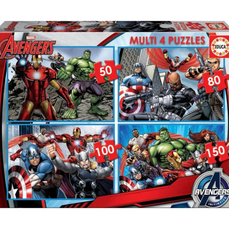 Capitan america Educa Puzzle Multi 50-80-100-150 Piezas Avengers - 16331> Puzzles