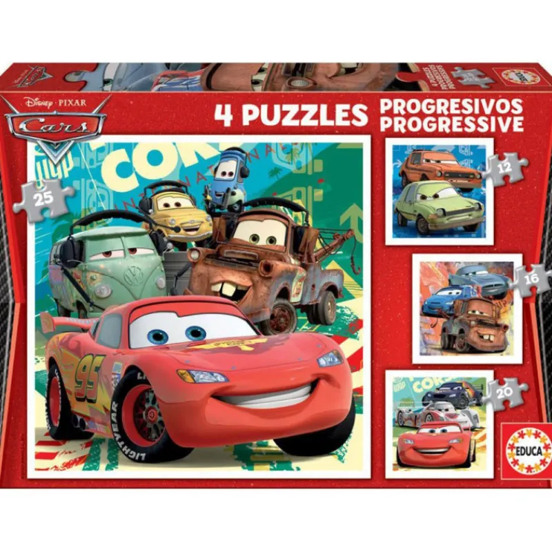 Otras marcas Educa Puzzle Progresivo 12-16-20-25 Piezas Cars 2 - 14942> Puzzles