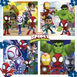 Spidey and his amazing friends Educa Puzzle Progresivo 6-9-12-16 Piezas en Maleta - 19580><noscript><img width=
