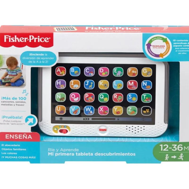 Fisher price Fisher-Price Ríe y Aprende Mi Primera Tableta Juego Electrónico y Educativo> Primera Infancia