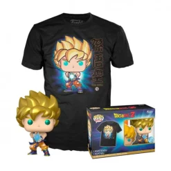 Funko Pop! & Tee Animation Dragon Ball Z Pack Figura Goku y Camiseta Talla M> Fan Zone|Figuras Acción