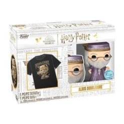 Funko Pop! & Tee Movies Harry Potter Pack Figura de Vinilo Dumbledore y Camiseta Talla M> Fan Zone|Figuras Acción