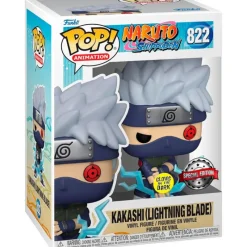 Naruto Funko Pop! & Tee Shippuden Pack Figura Kakashi Edición Especial Brilla en la Oscuridad con Camiseta Talla L> Fan Zone|Figuras Acción