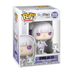 Funko Pop! Animation Re: Zero Figura de Vinilo Emilia con Puck> Fan Zone|Figuras Acción