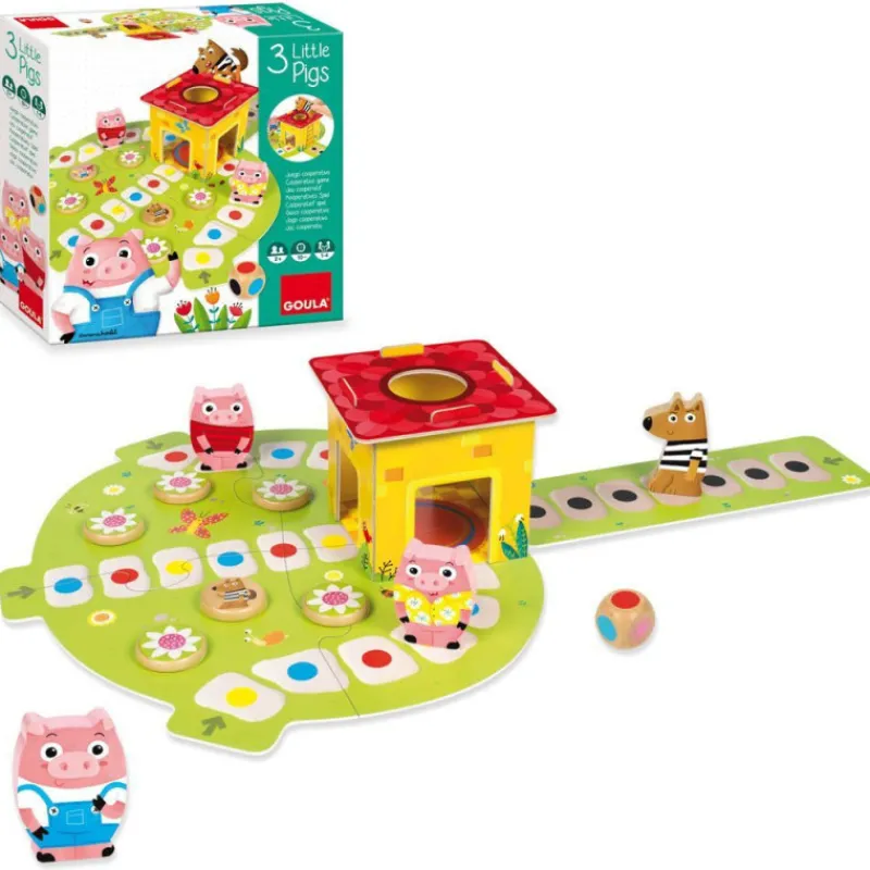 Otras marcas Goula Los 3 Cerditos Juego de Mesa Cooperativo> Juegos De Mesa