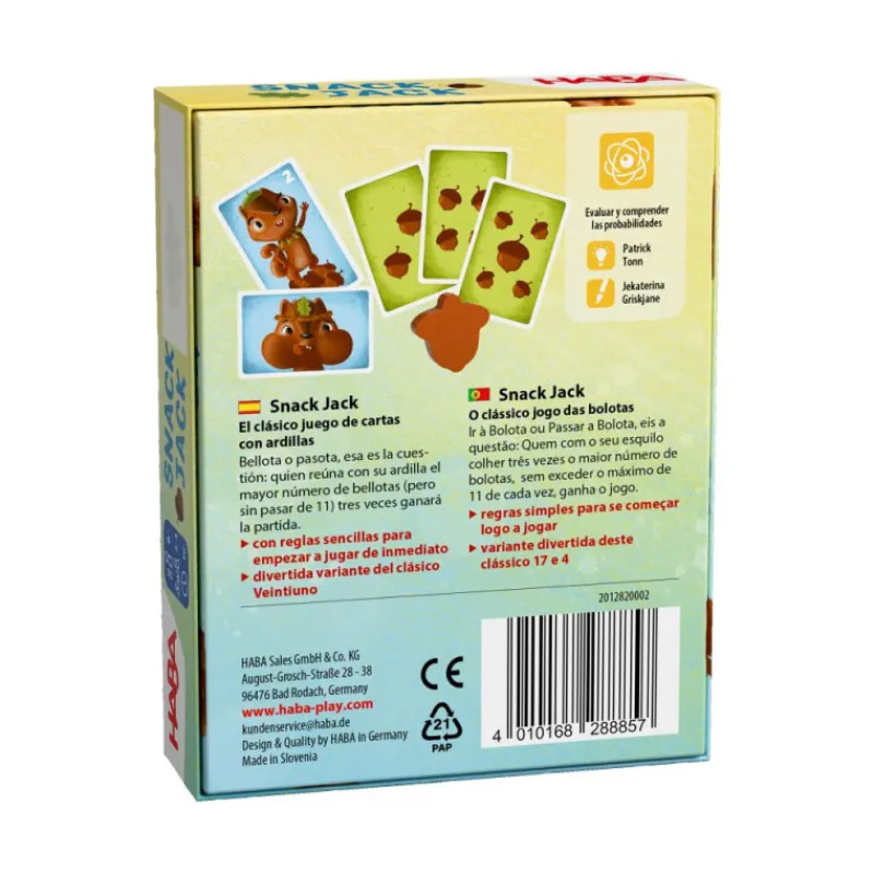 Otras marcas Haba Snack Jack Merienda de Bellotas Juego de Cartas> Juegos De Mesa