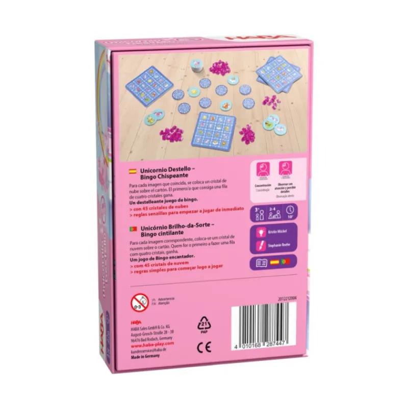 Otras marcas Haba Unicornio Destello Bingo Chispeante Juego de Mesa> Juegos De Mesa