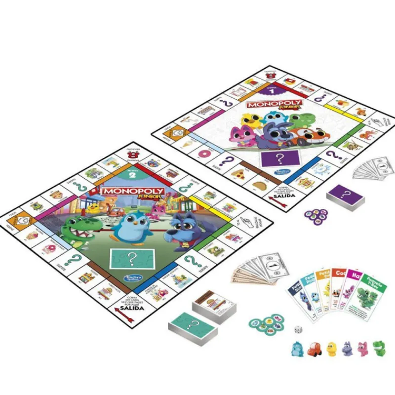 Hasbro gaming Monopoly Junior 2 Juegos en 1 Juego de Mesa> Juegos De Mesa
