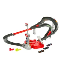Hot wheels Circuito de Carreras a Gran Velocidad de Fórmula 1 y con 3 Coches> Vehículos Y Pistas