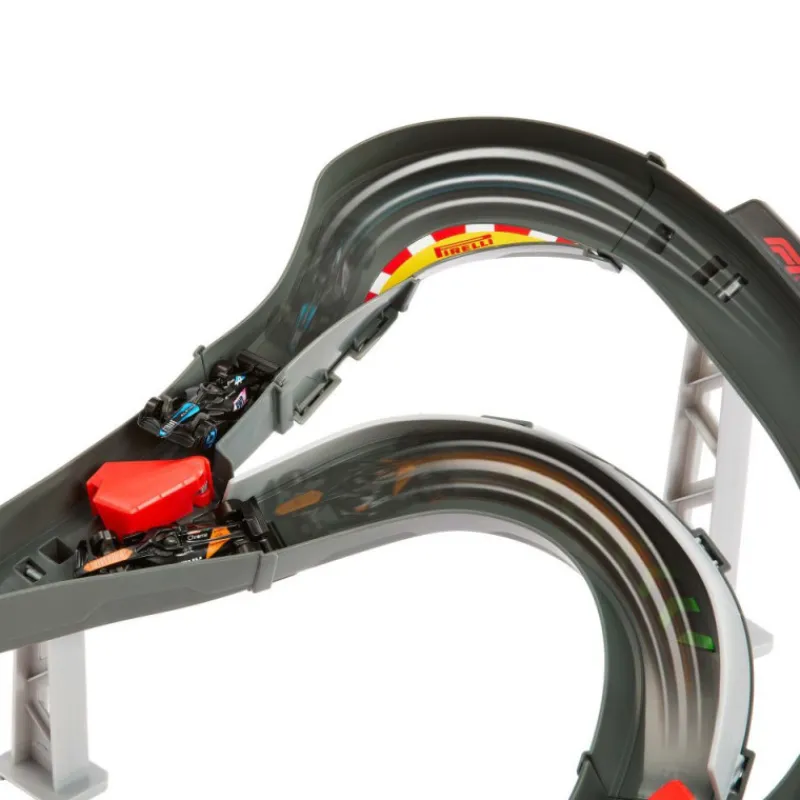 Hot wheels Circuito de Carreras a Gran Velocidad de Fórmula 1 y con 3 Coches> Vehículos Y Pistas