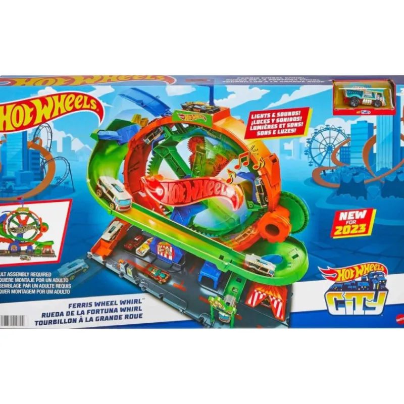 Hot wheels City Rueda de la Fortuna Whirl> Vehículos Y Pistas
