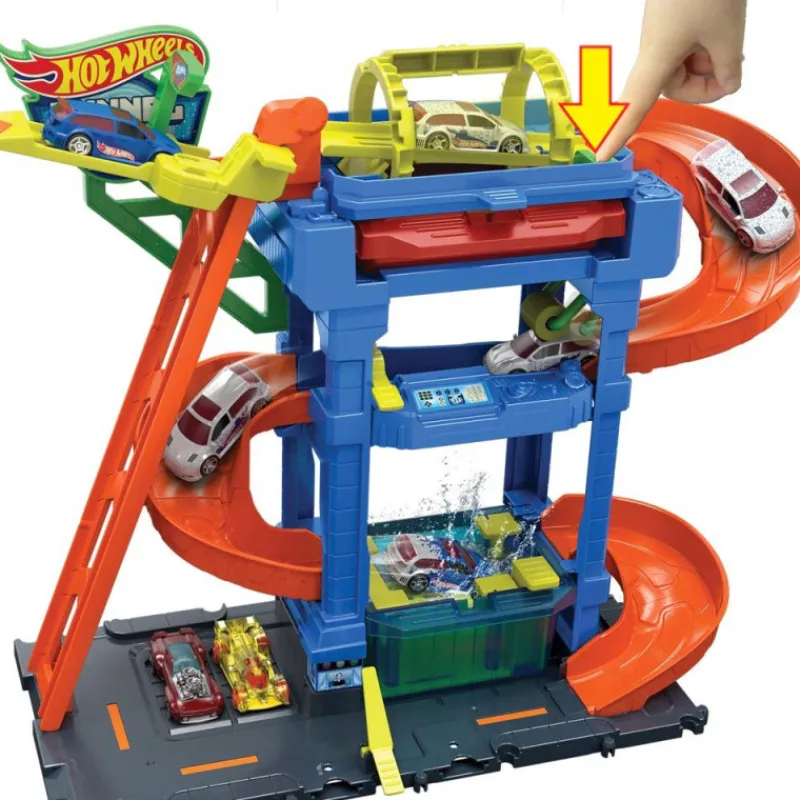 Hot wheels Color Shifters Autolavado De Túnel En Espiral> Vehículos Y Pistas