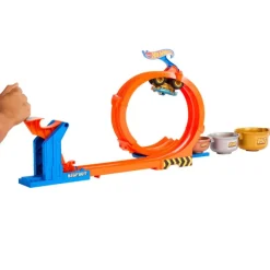 Hot wheels Monster Trucks Trofeo Challenge de Loopings y Giros Bigfoot Conjunto de Pista y Camión, Conjunto de Juego><noscript><img width=