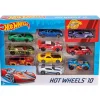 Hot wheels Pack 10 Vehículos Varios Modelos> Vehículos Y Pistas