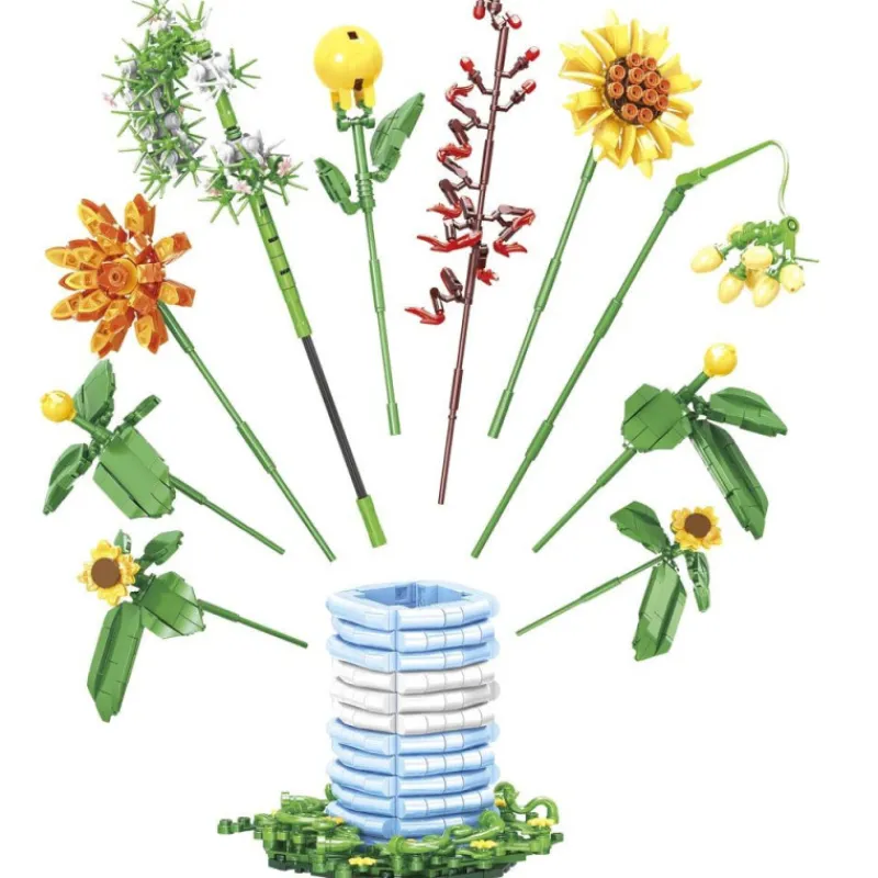 Juguettos Construye tu Jarrón de Flores> Construcción