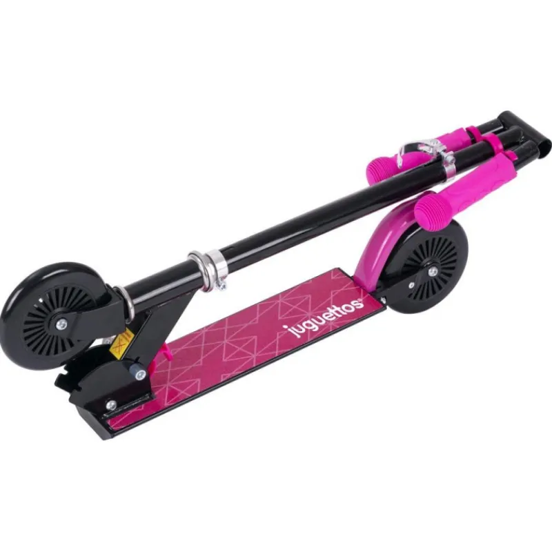 Juguettos Patinete de Aluminio Negro y Rosa> Juguetes Deportivos