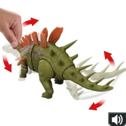 Jurassic world Dinosaurio Kentrosaurus Rugido Salvaje con Sonido de Rugido y Acción de Ataque><noscript><img width=