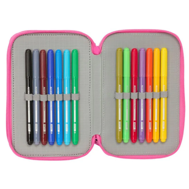 Kuromi Plumier Triple 37 Piezas> Vuelta Al Cole