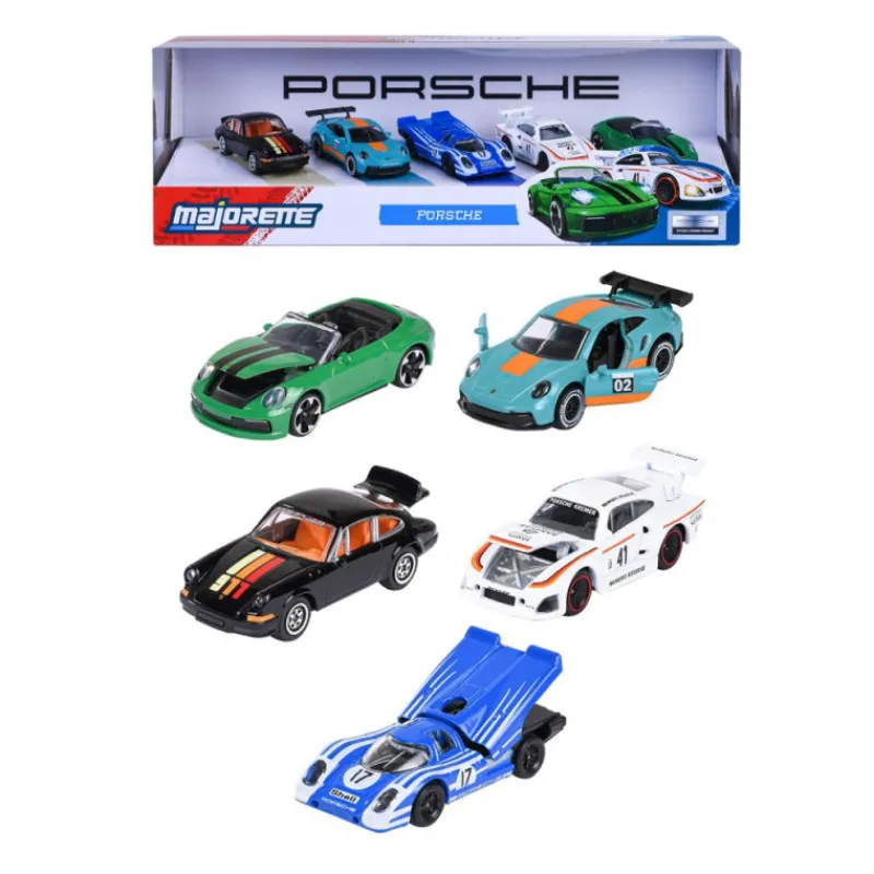 Otras marcas Majorette Colección 5 Coches Ride Cool Porsche> Fan Zone|Vehículos Y Pistas