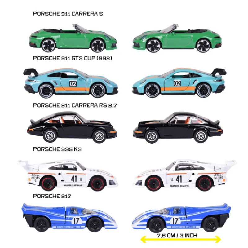 Otras marcas Majorette Colección 5 Coches Ride Cool Porsche> Fan Zone|Vehículos Y Pistas