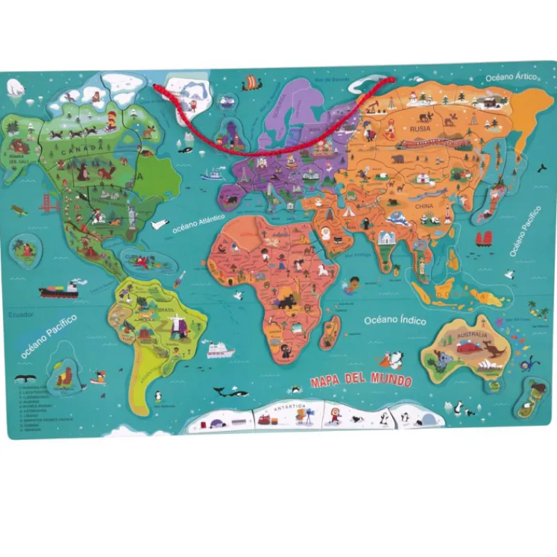 Otras marcas Mapa Mundi Magnético> Juegos De Mesa|Puzzles
