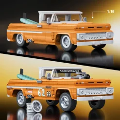Otras marcas Mattel Brick Shop Hot Wheels Camioneta Custom 62 Chevy con 858 piezas><noscript><img width=