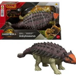 Jurassic world Mattel : El Renacer Anquilosaurio Rugido Salvaje> Figuras Acción