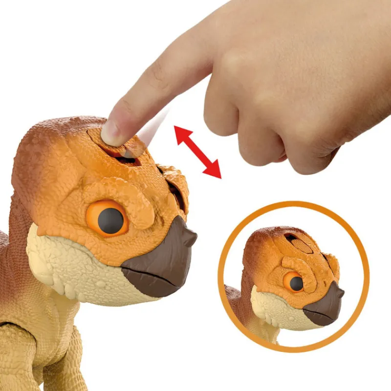 Jurassic world Mattel : El Renacer, Aquilops Dolores Protector Primal Dinosaurio Interactivo> Figuras Acción