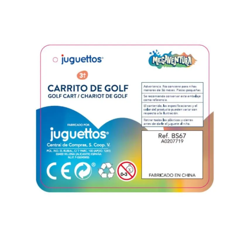Megaventura Carrito de Golf> Juguetes Deportivos