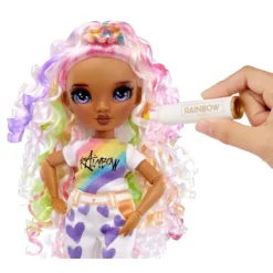 Rainbow high MGA Color & Create Muñeca Ojos Morados><noscript><img width=