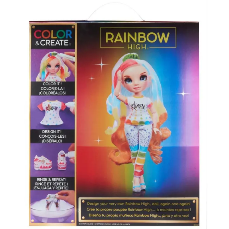 Rainbow high MGA Color & Create Muñeca Ojos Azules> Muñecas