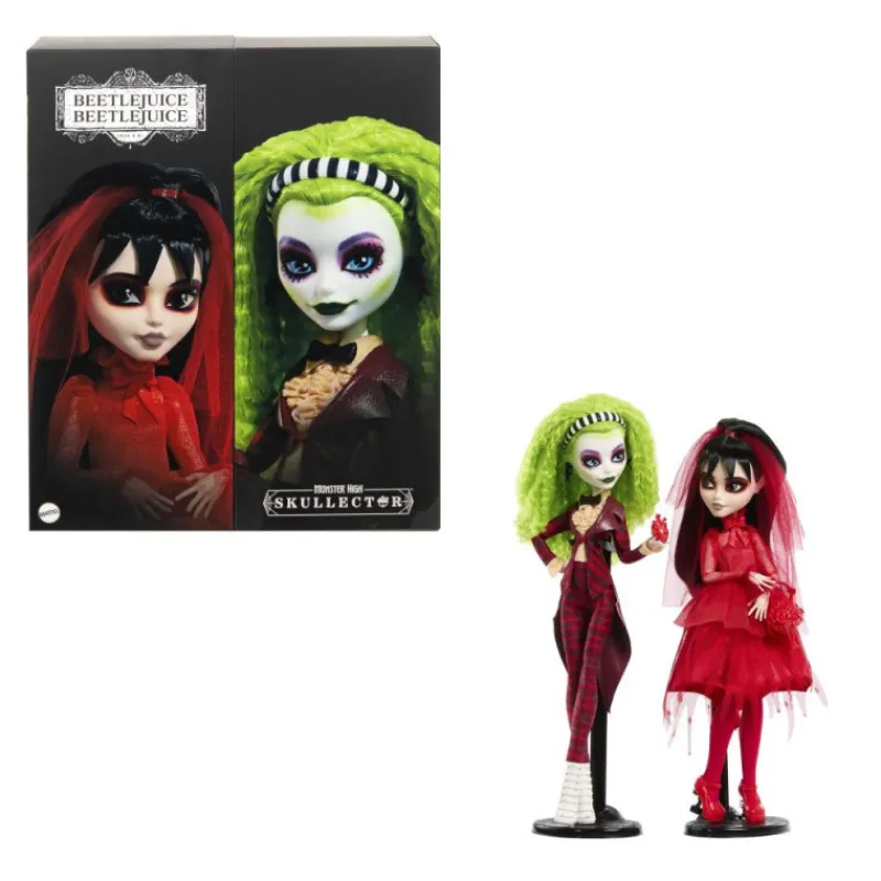 Monster high Beetlejuice Beetlejuice Pack de 2 Muñecas de Colección de Beetlejuice y Lydia> Fan Zone|Muñecas