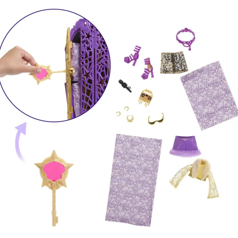 Monster high Conjunto de Juego de Clawdeen Wolf de Skulltimate Secrets Hauntlywood Mysteries> Muñecas