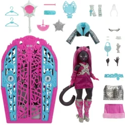 Monster high Conjunto de Juego de Catty Noir de Skulltimate Secrets Hauntlywood Mysteries><noscript><img width=